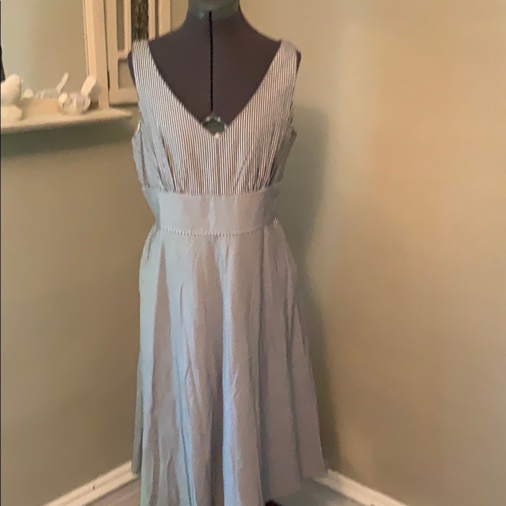Adorable cotton midi dress fully lined